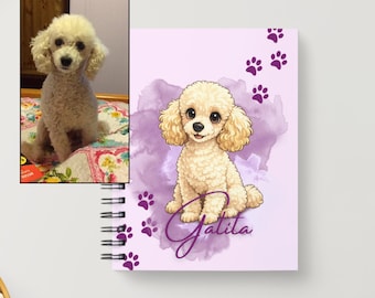 Personalized Dog Notebook A5, Custom Pet Journal, dog lover