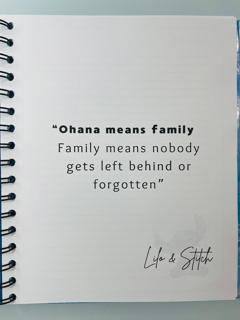 Disney Lilo and Stitch Notebook Etsy