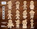 Halloween Painting Kit, SVG-DXF files for laser cutting with pumpkins, ghosts, kids’ costumes. Perfect for decoration, Glowforge, lightburn