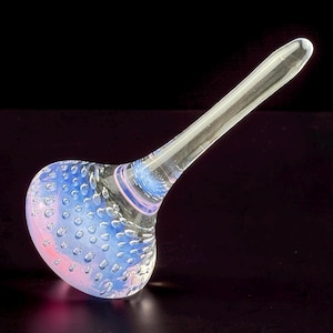 Opal Purple Bubble Trap Glass Spinning Top. One of a kind Collectible (#240)