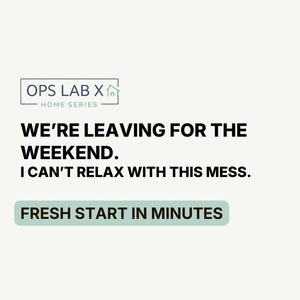 5 Step Mini Weekend Reset Printable Checklist, Busy Mom Friendly