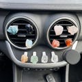 Chakra Set Rough Stone Car Air Vent Clip Diffuser with Natural Healing Crystals, Mindfulness Car Accessory & Crystal Gift product logo
