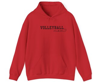 Volleyball Mom Sweatshirt, Momma Designs, Unisex Hooded Sweatshirt, Momma Shirts, Gifts For Her, Sports Mom Gifts, Gifts For Moms