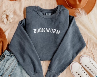 Bookworm Sweatshirt, Comfort Colors, Book Club Gift