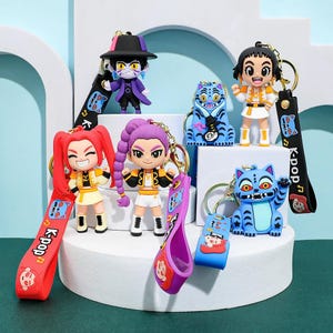 KPOP Demon Hunters Harajuku Style Key Ring for Kids