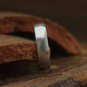 4mm wide silver bands