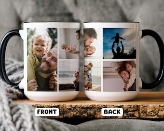 Personalisierte Foto-Collage-Tasse: Personalisiertes Textgeschenk
