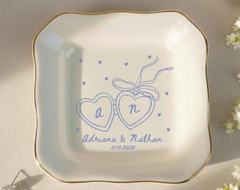Porte-alliances personnalisé, Porte-alliances personnalisé, Cadeaux de fiançailles, Cadeau pour la mariée