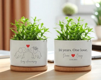 Ivory anniversary gifts, 14th anniversary,  14th wedding anniversary gift, 14th anniversary gift for wife, Ceramic pot