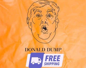 Grappige Donald Dump hondenpoepzakjes: biologisch afbreekbaar, licht geurend, 150 zakjes