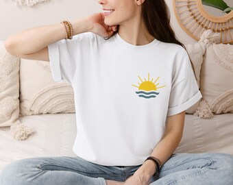 Cute Summer Shirt for Women, Beach Vacation Shirt, Comfort Colors T-Shirt, Trendy Summer Shirt, Travel Shirt, Gift for Her, Beach Trip Shirt