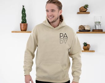 Felpa con cappuccio "Papà", felpa con cappuccio per la festa del papà, felpa con cappuccio personalizzata per papà, felpa con cappuccio "Papà" con nomi per bambini, felpa personalizzata per neo-papà, regalo unico per papà