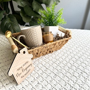 Housewarming gift basket new home gift for couple unique gift realtor closing gift for buyers personalized gift basket custom wedding gift