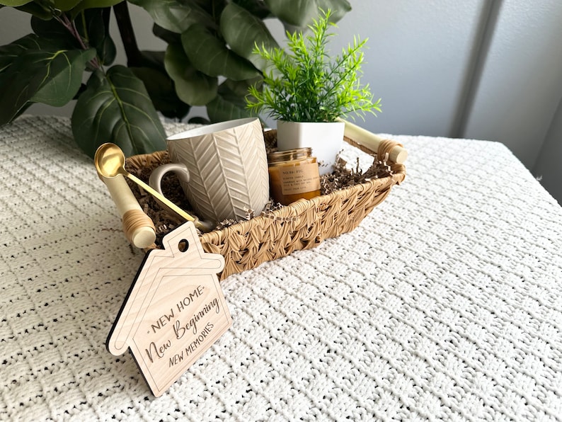 Housewarming gift basket new home gift for couple unique gift realtor closing gift for buyers personalized gift basket custom wedding gift