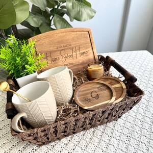 Housewarming gift basket new home gift for couple unique gift realtor closing gift for buyers personalized gift basket custom wedding gift