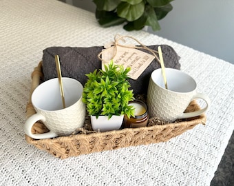 Blanket gift box cozy gift basket for family gift for home new home gift for couple welcome home gift basket housewarming gift first home