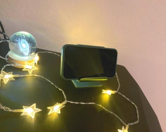 Suporte minimalista para celular em PLA – Suporte de mesa elegante impresso em 3D
