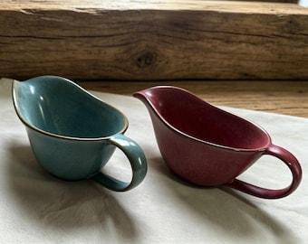 Vintage Style Keramik Sauciere mit Griff