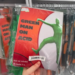 Grüner Mann Ganzkörperanzug Halloween Kostüm Lustig
