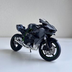 1:12 Kawasaki Ninja H2R Diecast Motorradmodell Legierungs-Modell Fahrrad Alloy Diecasts Geschenke für Jungen / Geschenk für Auto / Fahrradliebhabersammlung Bild 1