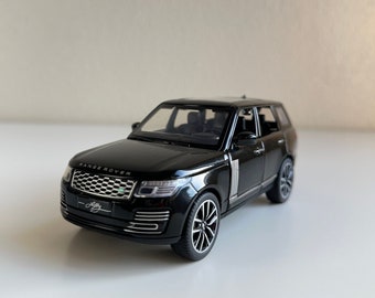 1:32 Range Rover Sports SUV Legierungsmetall-Modellauto Schwarz – Legierungsdruckguss für Sammler | Geschenke für Autoliebhaber | Sound-Light-Sammlung