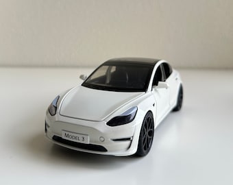 1:24 Tesla Model 3 Alloy Modellauto - Legierung Diecast für Sammler | Geschenke für Autoliebhaber | Sound Light Kollektion