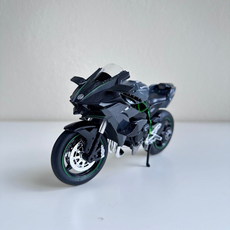 1:12 Kawasaki Ninja H2R Diecast Motorradmodell Legierungs-Modell Fahrrad Alloy Diecasts Geschenke für Jungen / Geschenk für Auto / Fahrradliebhabersammlung Bild 2