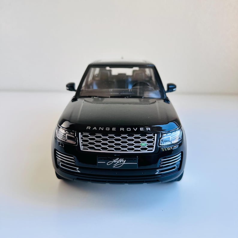 1:18 Range Rover SUV Alloy Metal Model Car Black - Alloy Diecast for ...