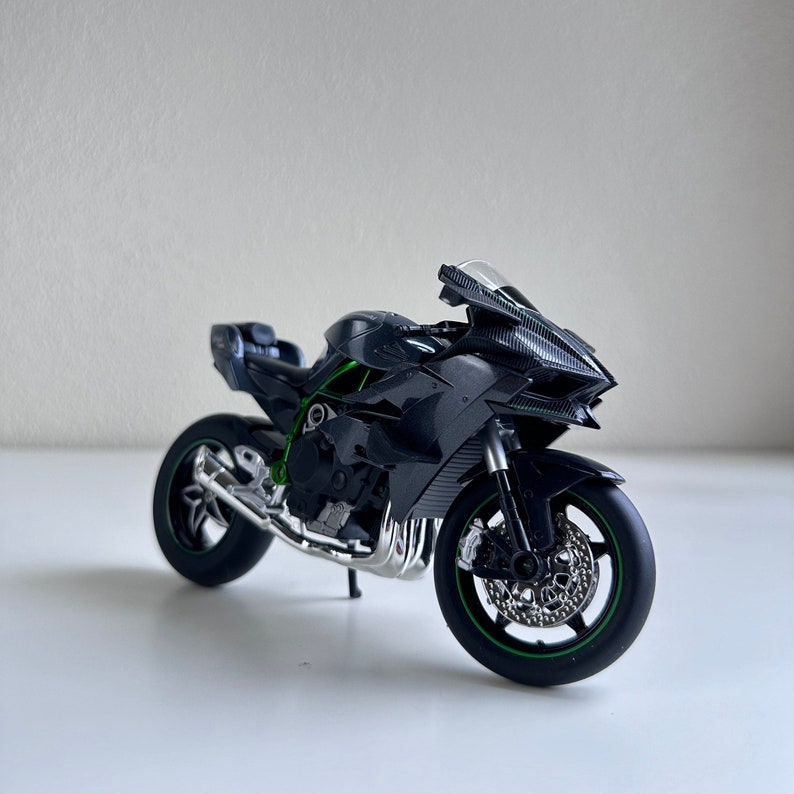 1:12 Kawasaki Ninja H2R Diecast Motorradmodell Legierungs-Modell Fahrrad Alloy Diecasts Geschenke für Jungen / Geschenk für Auto / Fahrradliebhabersammlung Bild 1