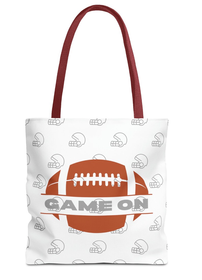 Game on Tote Bag AOP, Football Bag, Super Bowl Bag, Football Gift