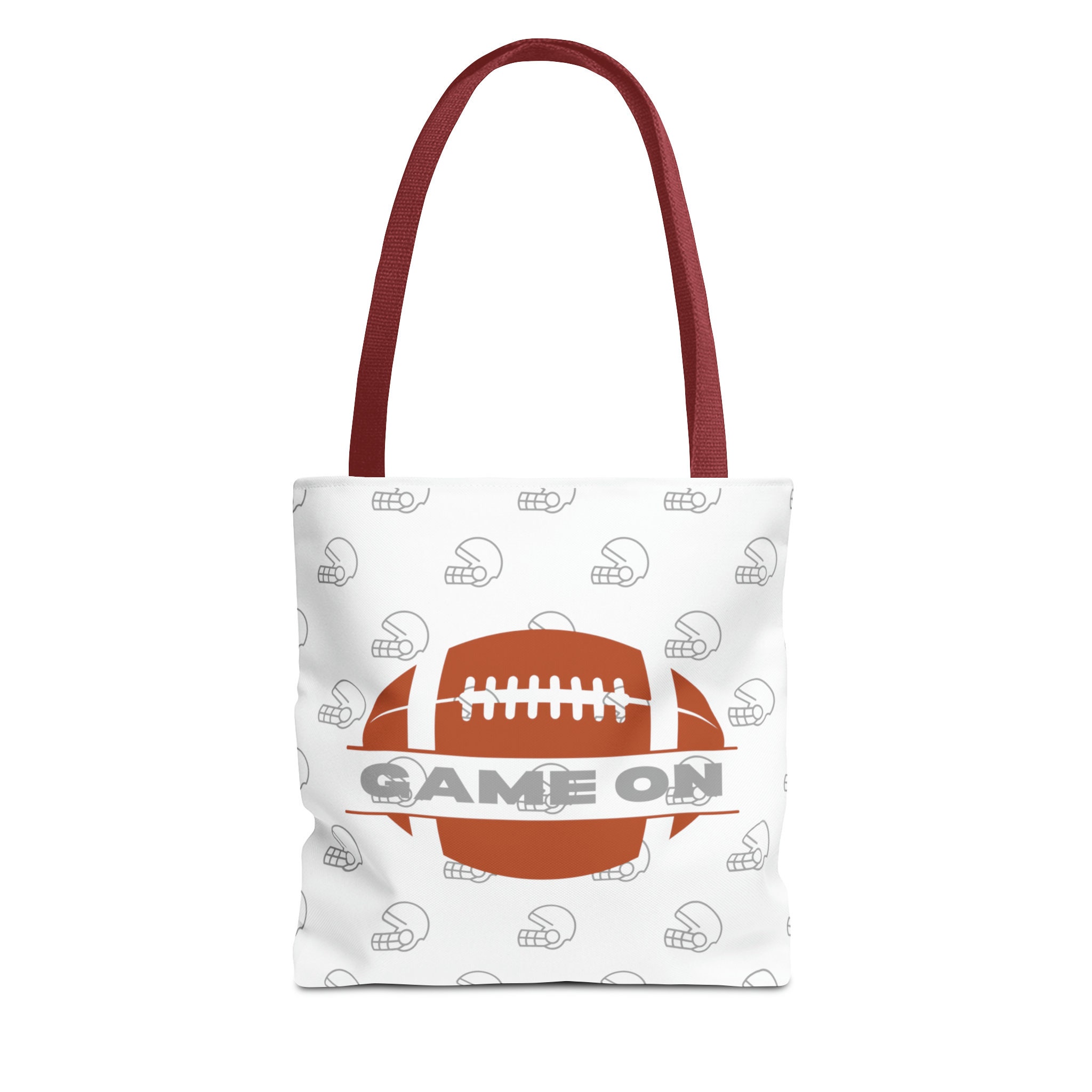 Game on Tote Bag AOP, Football Bag, Super Bowl Bag, Football Gift