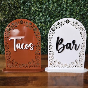 Papel Picado Party Signs, Food Labels for Party Table, Mexican Themed Decorations, Parties, Weddings, Fiesta, Quinceañera, baby shower