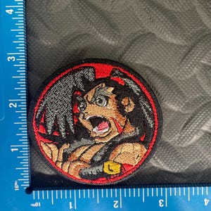 Samurai Fighter Anime Embroidered Patch