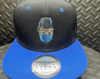 Mortal Kombat Custom Sub-Zero MK Kombat” Finish Him”  Embroidered Hat