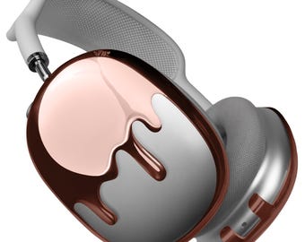 Qlix® Silver Drip Frames Case for Airpods Max 1 & 2, Lightweight