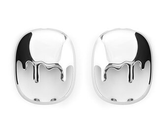 Qlix Silver Drip Frames – Airpods Max Case (lightweight, USB-C