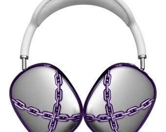 AirPods Max Case, Lavender Chain Frame Cover, Cyberpunk Style