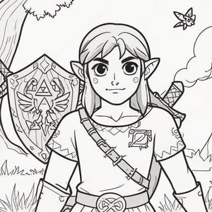 Legend of Zelda Coloring Book - 90 Pages of Adventure with Reseller Rights