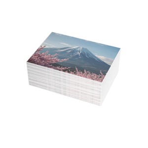 Kirschblüten Postkarten Bundle - Naturbezogene Grüße, Pfirsichblüten Karten, Reiseerinnerungen, japanische Kunstdrucke, Frühlingsanlässe