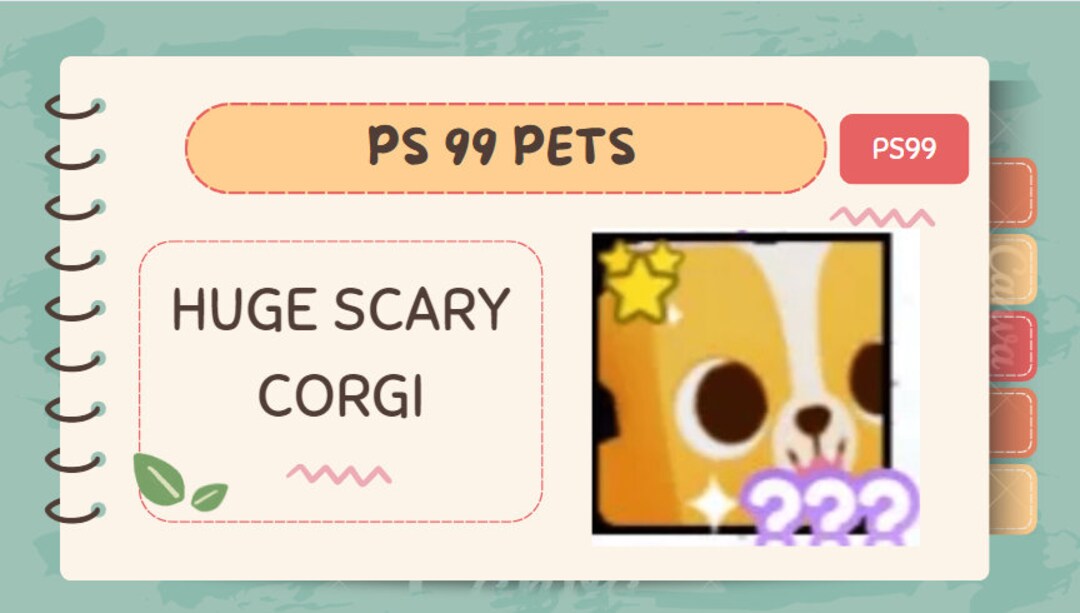 Pet Simulator 99 Huge Scary Etsy