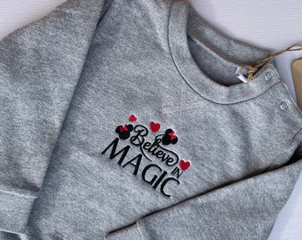 Disneyland kids sweatshirt - Believe sweatshirt - Disney baby sweatshirt - Minnie Mouse sweatshirt- Disneyland gift - Gift for kids