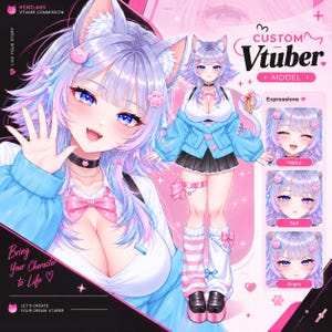 Custom Vtuber Model | Live2D Avatar Commission | Ready to streaming