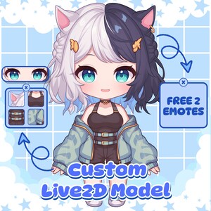 Custom Chibi VTuber Model | VTuber Commission