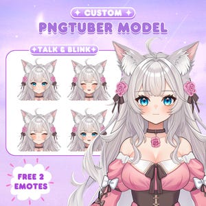 Custom Pngtuber Commission | pngtuber avatar | Png Tuber | PNGtuber Model |  vtuber model | PNGtuber for Streamer | anime commission