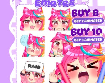 Aangepaste anime-twitch-emotes | Streamer-emotepakket