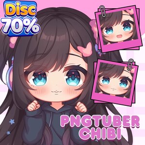 カスタムチビPNGチューバー、Pngtuberチビ、ストリーマー向けPNGチューバー、Pngtuberコミッション、かわいいチビアバター、Twitch pngtuber、Pngtuber、Vtuberモデル