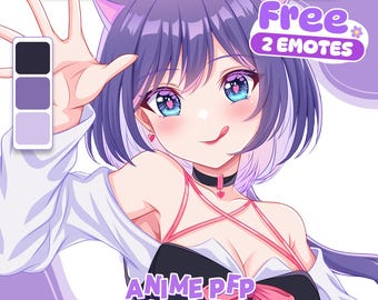 Aangepaste anime-profielfoto | Profielicoon met gratis emoticons