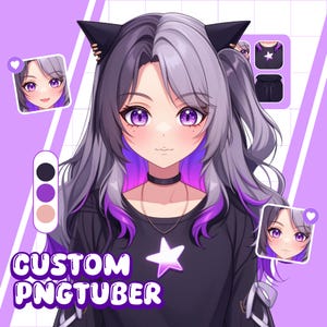 Custom Pngtuber, Pngtuber Commission, pngtuber avatar, Pngtuber Character, Anime Commission, Cute Custom PNGTuber, PNGTuber Model, PNG Model