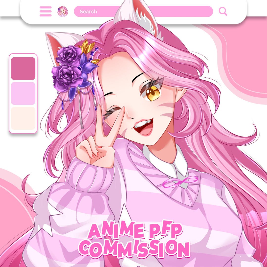 Whoami R Pfp Custom Anime PFP Commission : Profile Picture for Vtuber, OC, Roblox ...