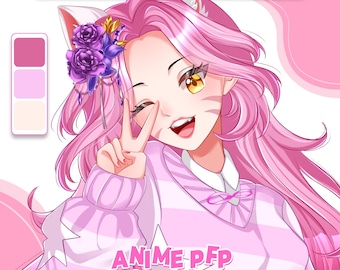 Aangepaste anime-profielfoto: profielfoto voor vtubers, OC's, Roblox, stellen, Twitch en Discord.